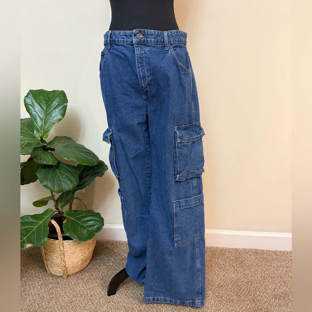Cotton On Wide Leg Cargo Jeans